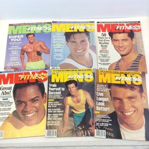 Vintage Joe Weider Men's Fitness Magazine 1989,1990,1991 Lot of 6
